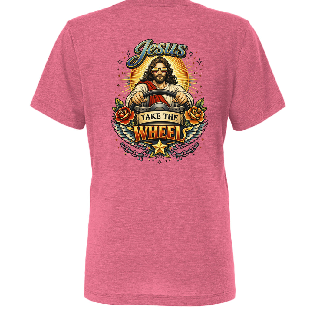 Char Pink Triblend - BACK