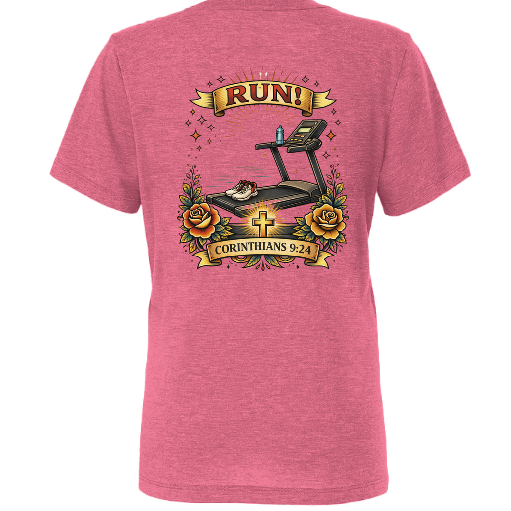 Char Pink Triblend - BACK