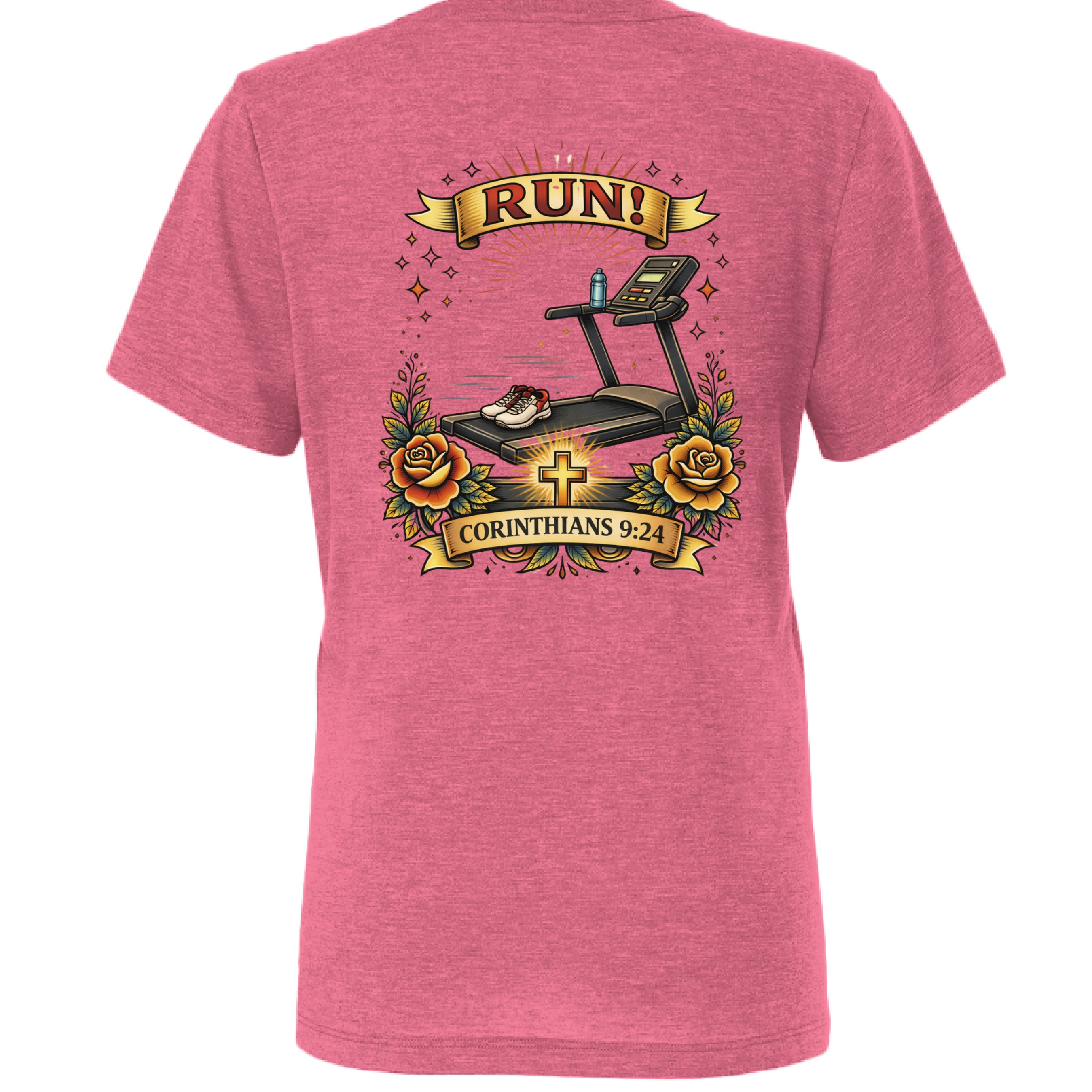 Char Pink Triblend - BACK