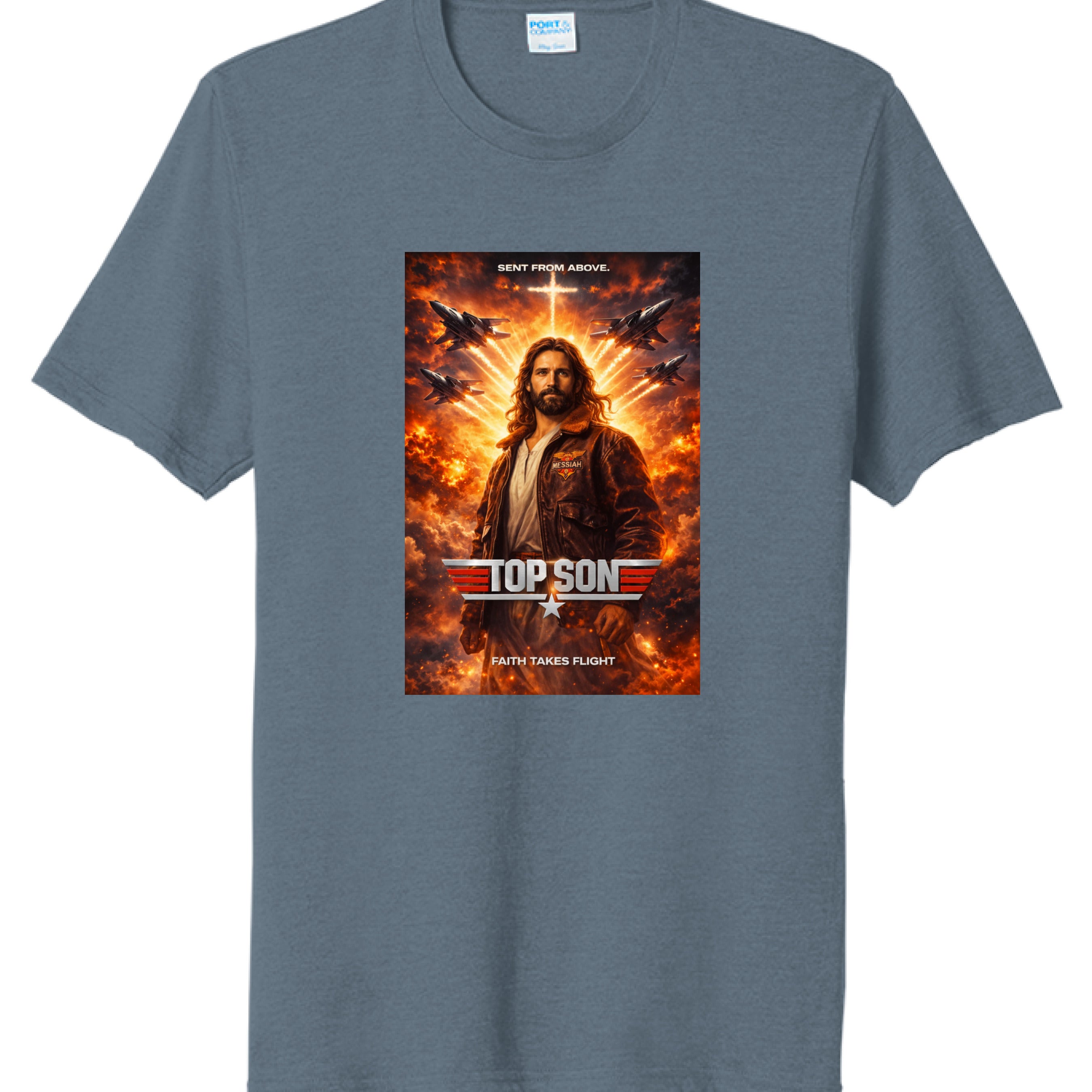 Steel Blue Heather - FRONT