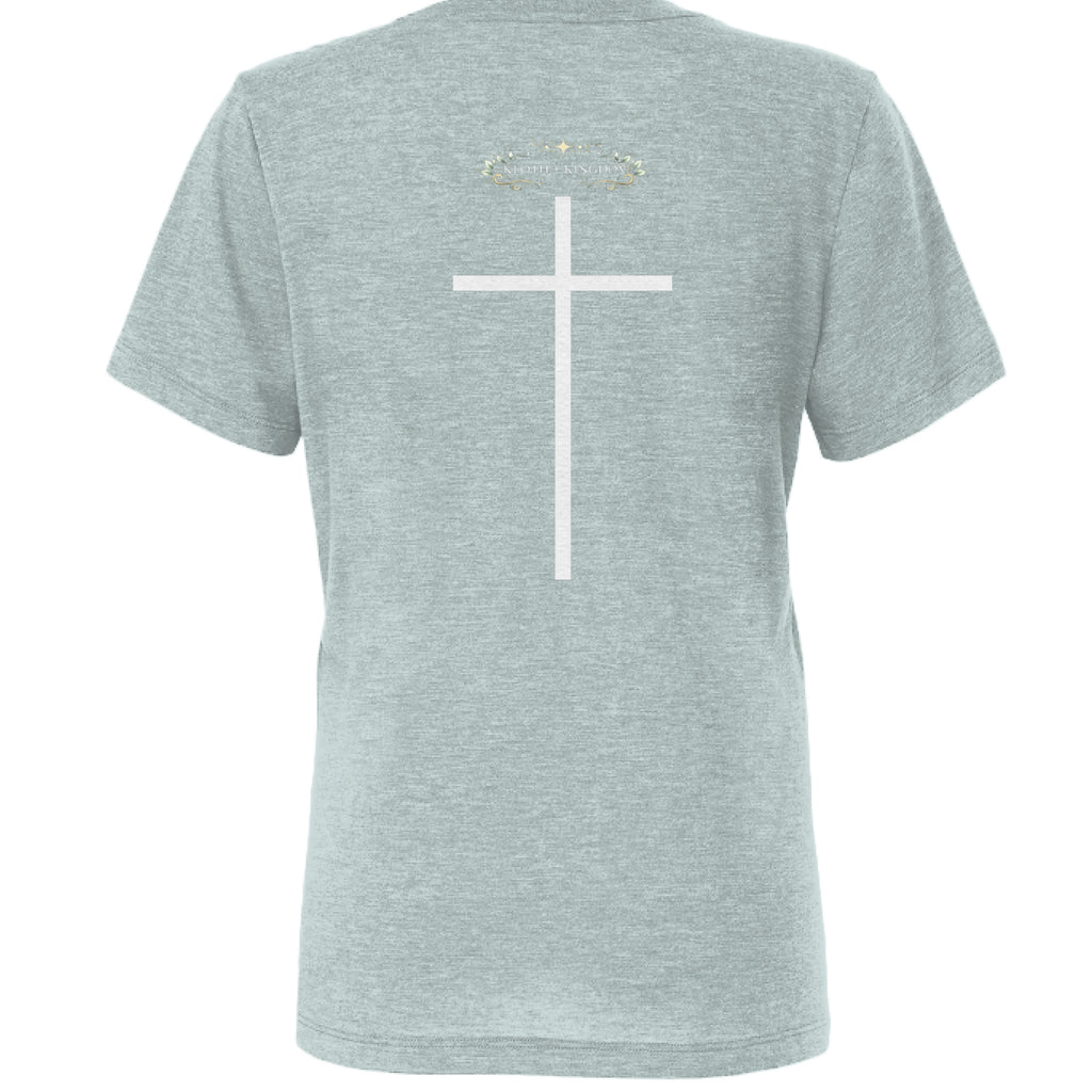 Dusty Blue Triblend - BACK