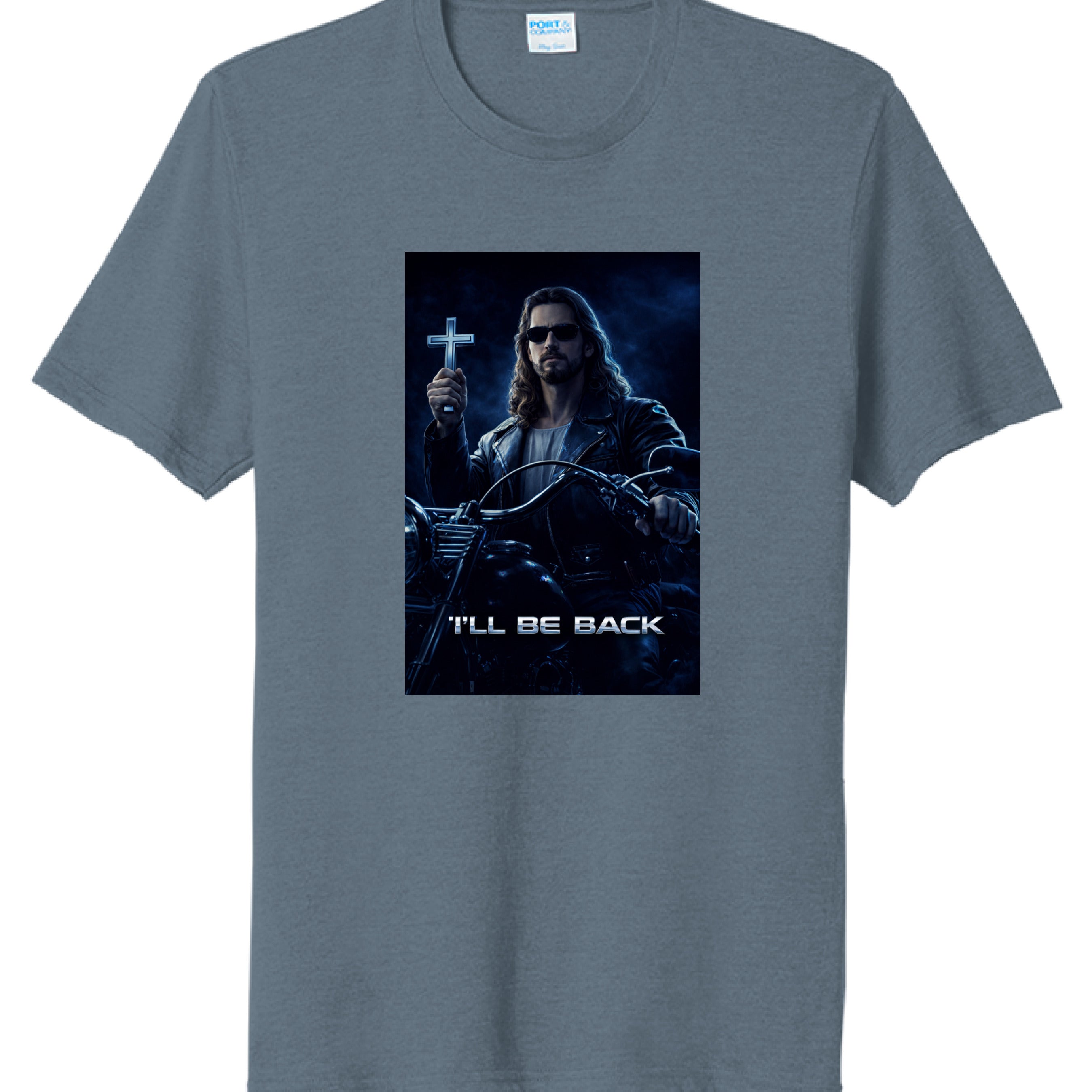 Steel Blue Heather - FRONT