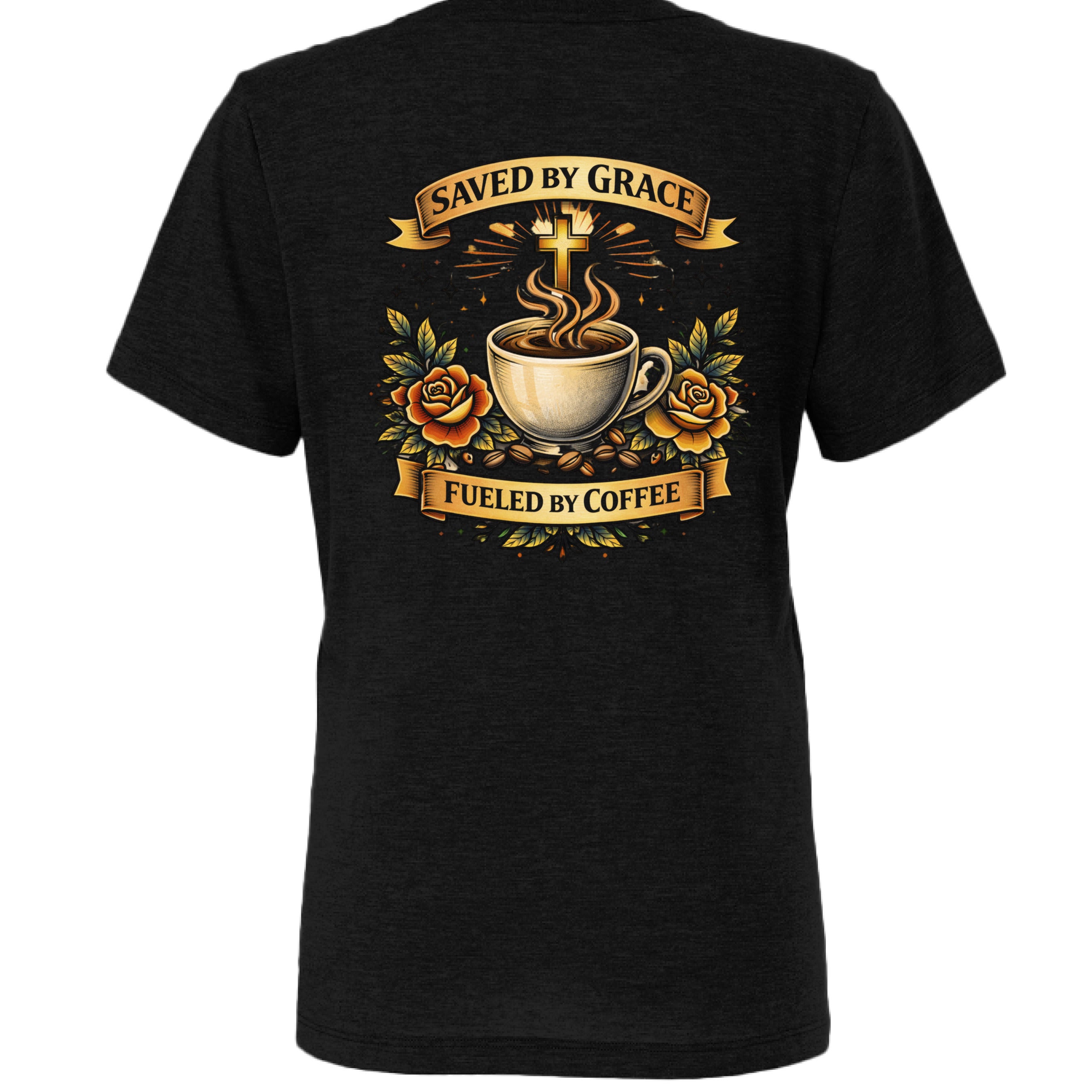 SOLID BLK TRIBLEND - BACK