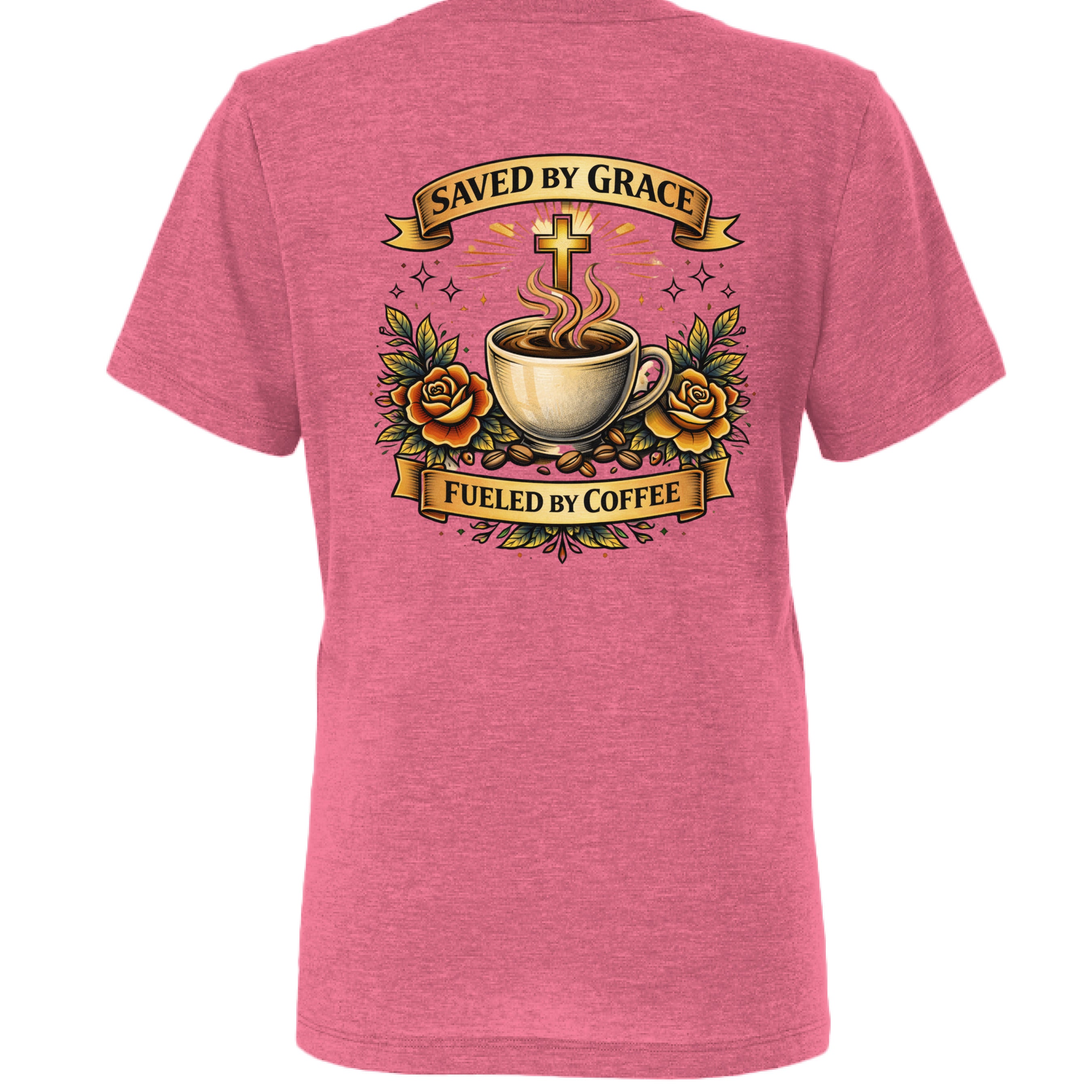 Char Pink Triblend - BACK
